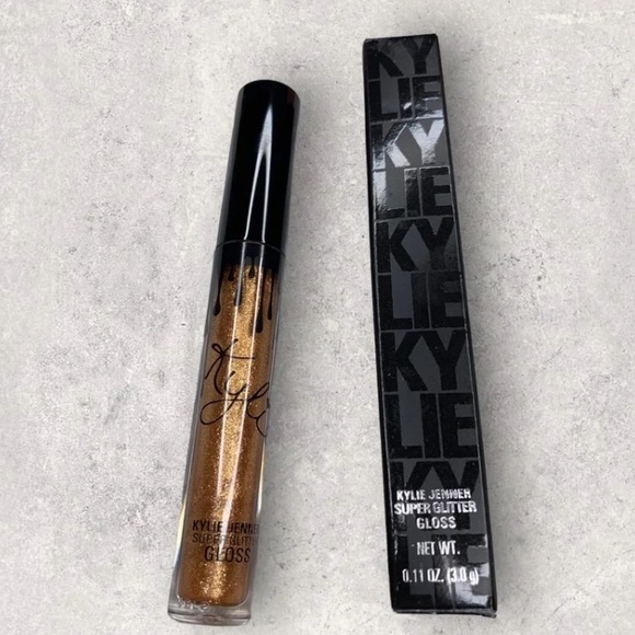 New Kylie Cosmetics Super Glitter Gloss in Glamour, Full Size by Kylie Jenner💋 - Picture 3 of 6